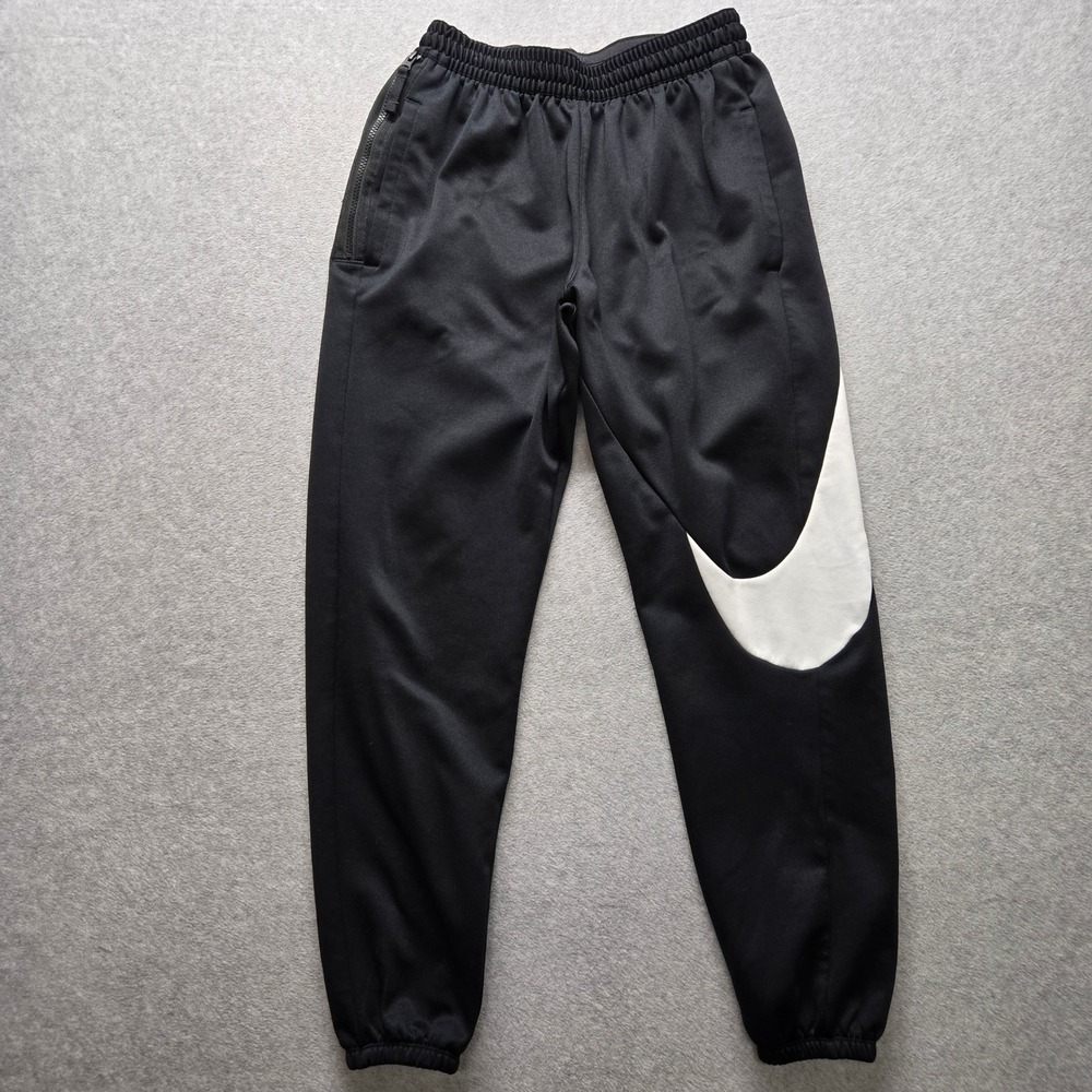 Black Men's Jogger Pants with White Accent